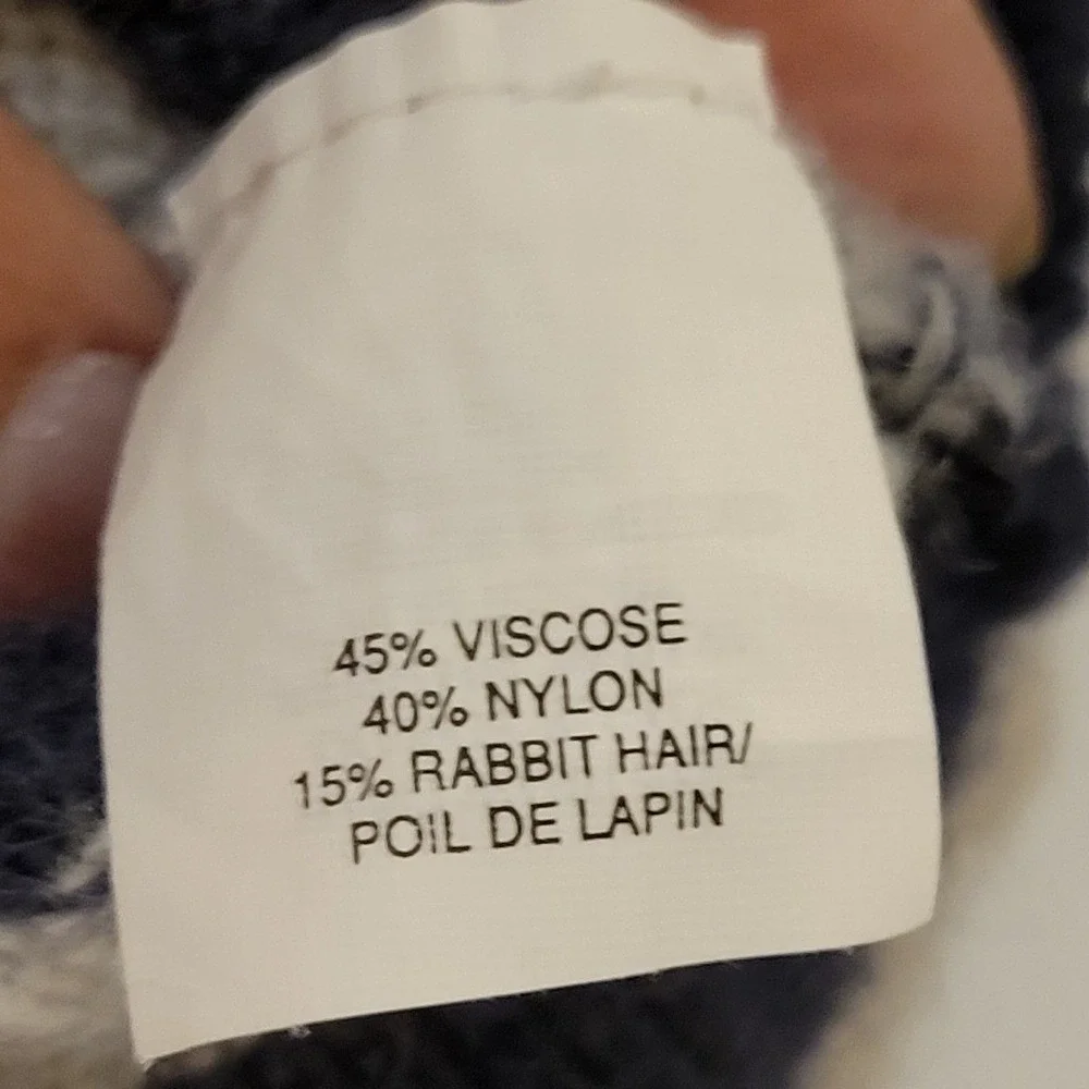 Y2K Abercrombie & Fitch Navy White Striped Knit Sweater Bella Swan Twilight XS